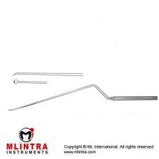 Landolt-Reulen Micro Raspatory Bayonet Shaped - Rigid Stainless Steel, 26 cm - 10 1/4" Tip Size 2.2 mm